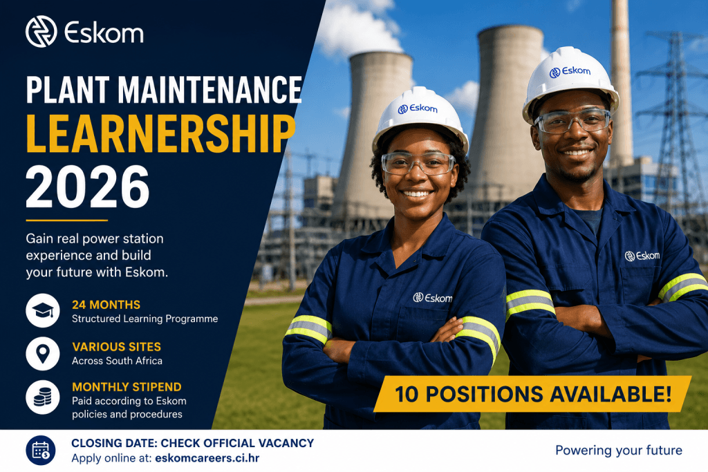 Eskom Plant Maintenance Learnership 2026 Guide